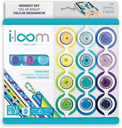 Style Me Up 12 Colour Thread Set for i-Loom Bracelet Maker Midnight Sky Collection SMU-8026