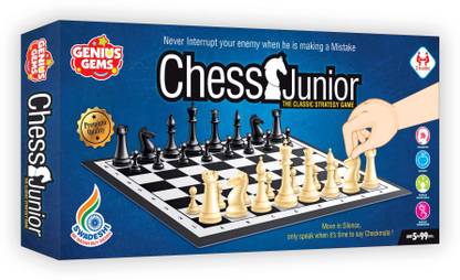 GENIUS GEMS PREMIUM QUALITY CHESS BOARD GAME 9" X 9" Strategy & War Board Game