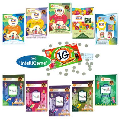 3H Learning's UKG (KG 2; 4-6Yrs) All-in-One 10 books bundle 832 Pages Early Learning ACE Worksheets & Fun@home Writing Practice for English, Tamil, Hindi, Mathematics, GK / EVS for Kindergarten Kids