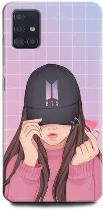 वॉलक्राफ्ट बैक कवर Samsung Galaxy A51 GIRL, ANIME, BTS, LOVELY GIRL, CARTOON, CUTE GIRL, DOLL के लिए