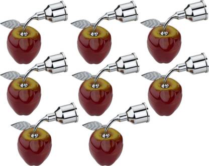 GROWNIX Red Curtain Knobs Metal