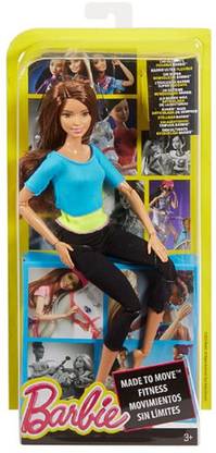 BARBIE DJY08 Made To Move Doll Turquoise Top