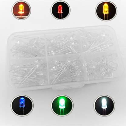 KTC CONS LABS Transparent 5 mm LED Kit - 120 in 1 Light Electronic Hobby Kit
