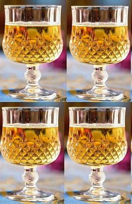 CHIRAG MISTRY (Pack of 4) WINEGOLL04 Glass Set Wine Glass