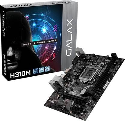 GALAX H310M PCIe 3.0 DDR4 mATX Motherboard with M.2 USB 3.1 Gen1 and SATA III 6Gbps LGA1151Socket Micro-ATX Intel H310 Chipset DDR4 Motherboard for Desktop