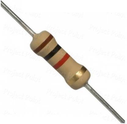EMERGING TECHNOLOGIES 50 PCS1K OHM 0.5W CARBON FILM 1K (CFR) Fixed Resistor
