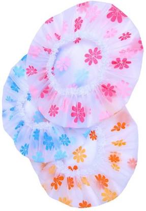 Elecsera Reusable Elastic Water Proof Shower Cap Pack of 3