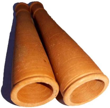 Turtulsgroup deshi chilam pack of-4 Brown Terracotta Surahi
