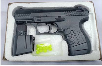 Home-X KART Air Soft Plastic Police Gun BB Bullets 12 Pieces-Bullet Mini Toy Guns for Kids (6 mm) Guns & Darts