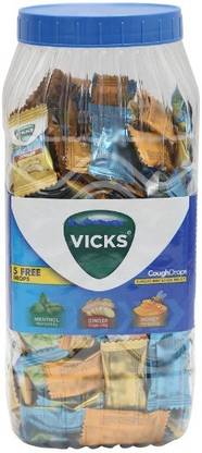 VICKS Cough Drops Menthol Ginger Honey Toffee