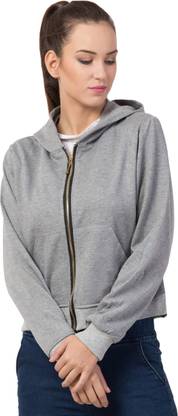 Full Sleeve Solid Women Sweatshirt