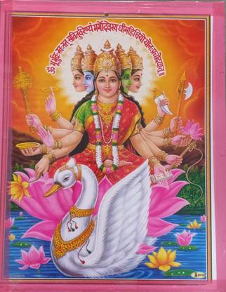 Gayatri Mata Poster/Savitri Devi Poster Paper Print