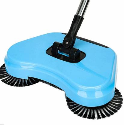 TRENTO ENTERPRISE weep Drag All-in-One Household Hand Push Rotating Sweeping Broom, Room and Office Floor Sweeper Cleaner Dust Mop Plastic Wet and Dry Broom