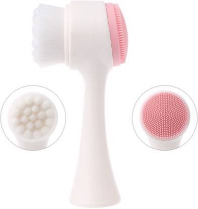 Myira Professional 2 In 1 Deep Pore Cleaning Face Cleansing Exfoliating Brush Facial Wash Spa Massage Soft Scrubber Bamboo Fiber Double Sided