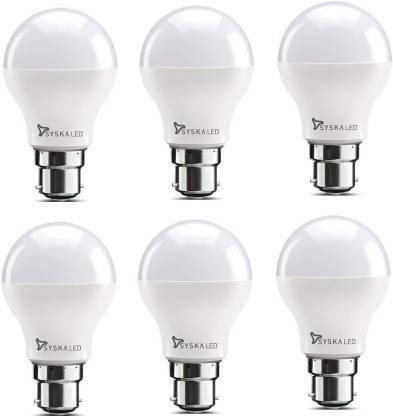Syska 7 W Basic Round B22 LED Bulb