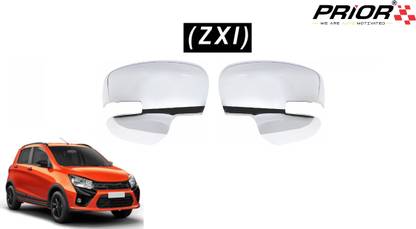 Prior Chrome Side Mirror Cover for Celerio(ZXI) 2018 Onwards Model (set of 2 pcs.) (T-2) Silver Plated Car Mirror Cover