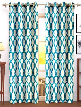 Flipkart SmartBuy 210 cm (7 ft) Polyester Semi Transparent Door Curtain (Pack Of 2)