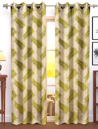 Flipkart SmartBuy 270 cm (9 ft) Polyester Semi Transparent Long Door Curtain (Pack Of 2)