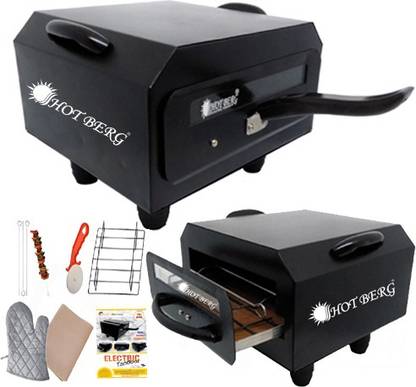 HOT BERG Electric Tandoor Made in India for Home with Accessories 10 inch (Black) Electric Tandoor