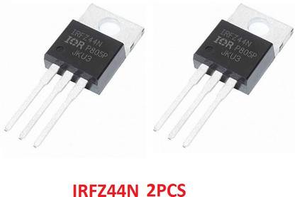 RISARYA SET OF 2PCS IRFZ44N/IRFZ44 49A 55V N-CHANNEL POWER MOSFET T-220AB Electronic Components Electronic Hobby Kit