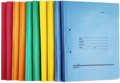 US CREATIONS These Office File Folders are made with Solid Paper Wood Spring File Board for Students Summer Projects, School, Office Documents, Papper Collection, Cobra File Folder for Documents | Files for certificates and documents