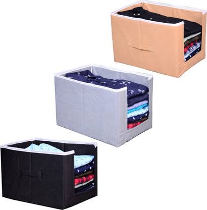 JustandKrafts 3 Shirt Stacker Closet Organizer - Shirts and Clothing Organizer Multi ST1001_mix3