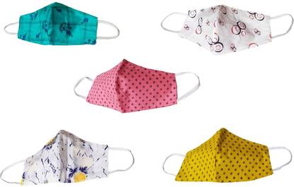 Shop & Shoppee 100% Pure Cotton Cloth Soft and Skin Friendly Mouth Nose Cover Designer Face Mask Double Layer High Premium Quality Cloth Mask(Washable & Reusable) SnSMD2-Cotton Reusable, Washable Cloth Mask