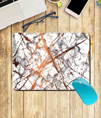 व्हट्स यूर किक Marble | Texture | Pattern | Stylish | Printed Mouse Pad/Designer Waterproof Coating Gaming Mouse Pad For Computer/Laptop (Multi27) माउस पैड