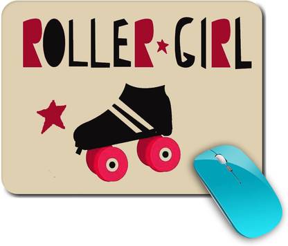 whats your kick Roller Skating | Game | Sports | Stylish |Creative | Printed Mouse Pad/Designer Waterproof Coating Gaming Mouse Pad For Computer/Laptop (Multi9) Non Slip Base Mousepad