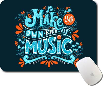 व्हट्स यूर किक Music | Instruments | Guitar | love Music | Printed Mouse Pad/Designer Waterproof Coating Gaming Mouse Pad For Computer/Laptop (Multi12) माउस पैड