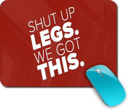whats your kick Running | Sports | Game | Fitness |Creative | Printed Mouse Pad/Designer Waterproof Coating Gaming Mouse Pad For Computer/Laptop (Multi15) Non Slip Base Mousepad
