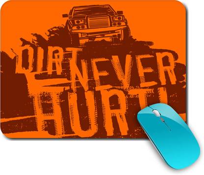 whats your kick Off Road | Road | Sports | Colorful |Creative | Printed Mouse Pad/Designer Waterproof Coating Gaming Mouse Pad For Computer/Laptop (Multi17) Non Slip Base Mousepad