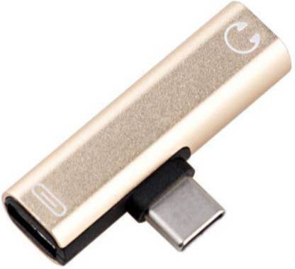 ozrik Gold USB Type C to 3.5mm Audio Jack Headphone Adapter 2 in 1 Phone Converter Pin (Android) Phone Converter