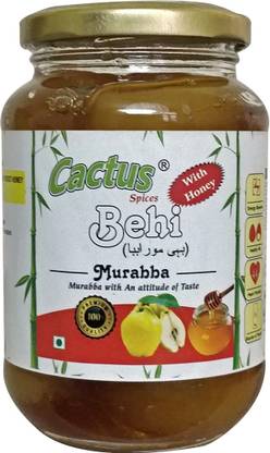 Cactus Spices Homemade Behi Murabba (Safarjal Murabba) (Quince Murabba) with Row Forest Honey Green Apple Murabba