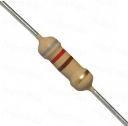 EMERGING TECHNOLOGIES 50 PCS 820 OHM 0.5W 820R Fixed Resistor