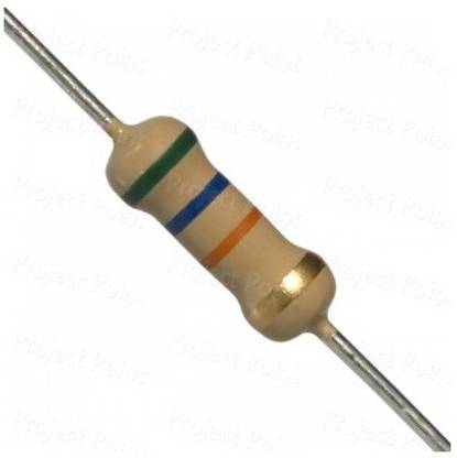 EMERGING TECHNOLOGIES 50 PCS 56K OHM 0.5W CARBON FILM RESISTOR 56K (CFR) Fixed Resistor