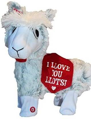 Gemmy Industries Valentine's Day Gift: 12" Plush Twerking Llama  - 11.8 inch