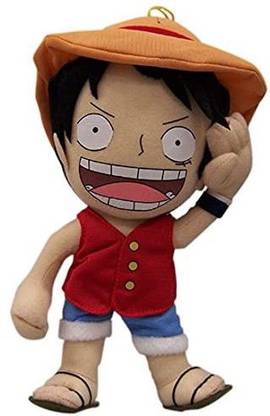 Japan VideoGames GE-8986 One Piece 10" SD Luffy Plush  - 5.5 inch