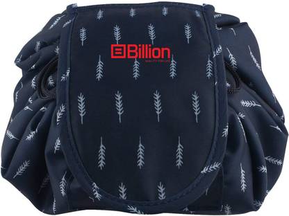 Billion Travel Makeup Bag Pouch Multifunction Storage Portable Toiletry Bags-Dark Blue