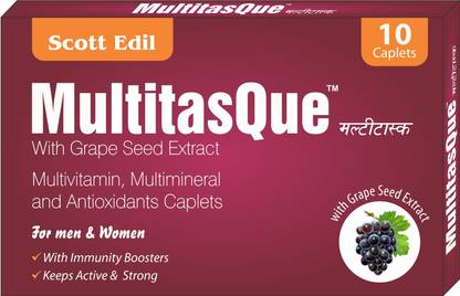 scott Edil Multitasque Multivitamin : Potent Antioxidants (Chocolate Coated Caplets)