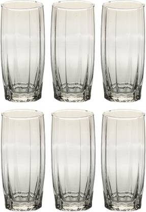AFAST (Pack of 6) Transparent Multi Use Drinking Glass Set For Water, Juice, Milk, Shake, Cold Drink, Home, Bar - B100 Glass Set Water/Juice Glass