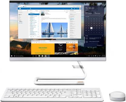 Lenovo Ideacentre Ryzen 3 Dual Core (8 GB DDR4/1 TB/256 GB SSD/Windows 10 Home/21.5 Inch Screen/Ideacentre AIO 3 22ADA05) with MS Office