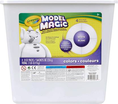 CRAYOLA Model Magic Modeling Clay-White Art Clay