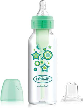 Dr. Brown's Options+ Wide-Neck Baby Bottle with Sippy Spout 2-in-1 Transition Kit 8 Ounce SB81603-P3 - 250 ml