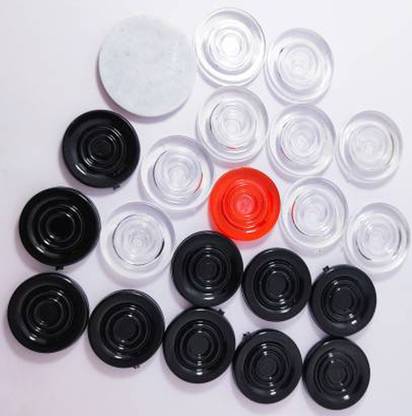 HACKERX r-7 Carrom Goti 1 Striker ,Carrom Coins,Carrom Board Goti Carrom Pawns Carrom Pawns