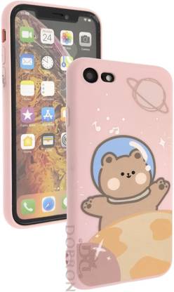 DORRON Back Cover for iPhone 7 Printed Soft Silicone Anti Dust Proof Girls Mobile Phone Case For Ladies (Pink)