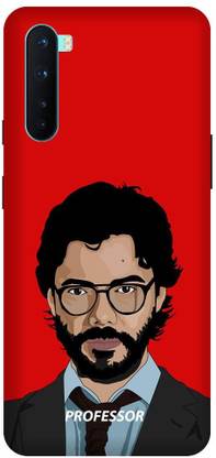 FULLYIDEA Back Cover for OnePlus Nord, Money heist, professor, netflix
