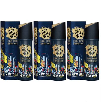 SET WET Global Edition New York Nights Deodorant Spray  -  For Men