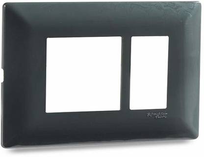Schneider Electric Livia-1-2Module Grid & 2 Module Cover frame - Pebble Grey (Pack of 15) Wall Plate