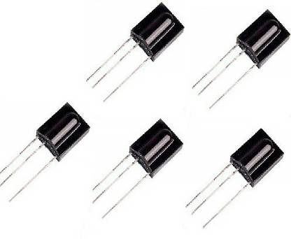 Stookin TSOP 1738 38Mhz IR Infrared Receiver PCM Remote Control Sensor Module for Arduino,8051,AVR,PIC,ARM,MSP,Raspberr Pi Microcontroller (Set of 5) Power Supply Electronic Hobby Kit